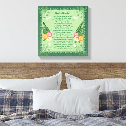 God's Garden Canvasprint Canvas Afdruk (Insitu (Slaapkamer))