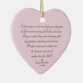 Gods Gedachten Poëzie Keramisch Ornament (Rechts)