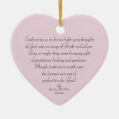 Gods Gedachten Poëzie Keramisch Ornament (Voorkant)