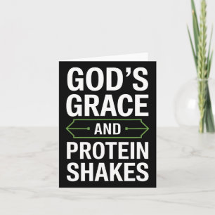 Gods genade en eiwitshakes - Christelijk 1 Kaart