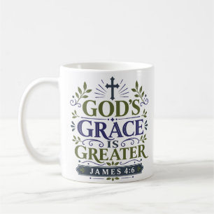 Gods Genade is Groter Dagelijkse Geloofsdevotie Koffiemok