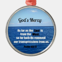 Gods genade: psalm 103:12