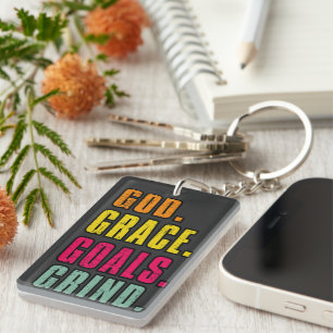 Gods Genadedoelen Maken Inspirerend Geloof Sleutelhanger
