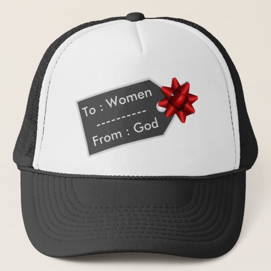 Gods geschenk Grappig cadeau Label woordspeling Trucker Pet (Voorkant)