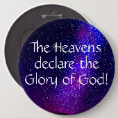 Gods glorie ronde button 6,0 cm (Voorkant /achterkant)