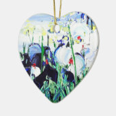 Gods glorie verspreiden keramisch ornament (Links)