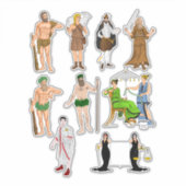 Gods Goddess Fantasy sprookje Mensen Cartoon kunst Sticker (Voorkant)