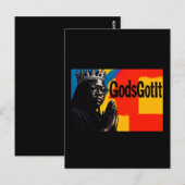 Gods Got It PostCard Briefkaart (Voorkant / Achterkant)