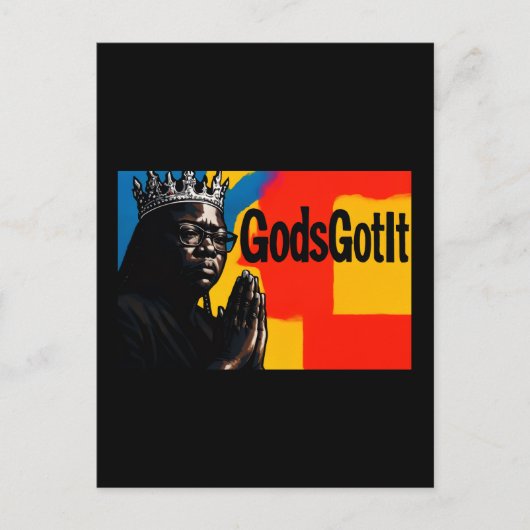 Gods Got It PostCard Briefkaart (Voorkant)