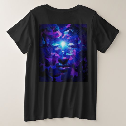 God's Got Your Back Dames Plus Maat T-shirt (Design achterkant)