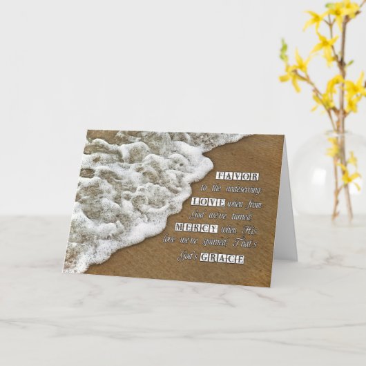 God's Grace Card Kaart (Gele Bloem)