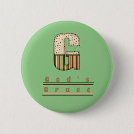 God's Grace Ronde Button 5,7 Cm