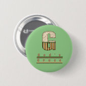 God's Grace Ronde Button 5,7 Cm (Voorkant /achterkant)