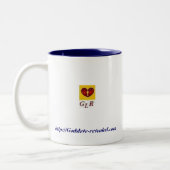 God's Grace Tweekleurige Koffiemok (Links)