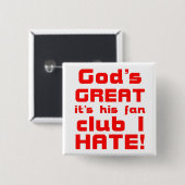 Gods Great3-Button Vierkante Button 5,1 Cm (Voorkant /achterkant)