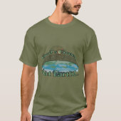 God's Green Flat Earth... T-shirt (Voorkant)