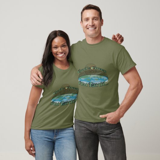 God's Green Flat Earth... T-shirt (Unisex)