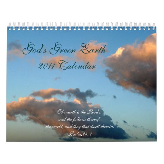 Gods Groene Aarde/Natuur Uitzichten+Scripture Quot Kalender (Hoes)