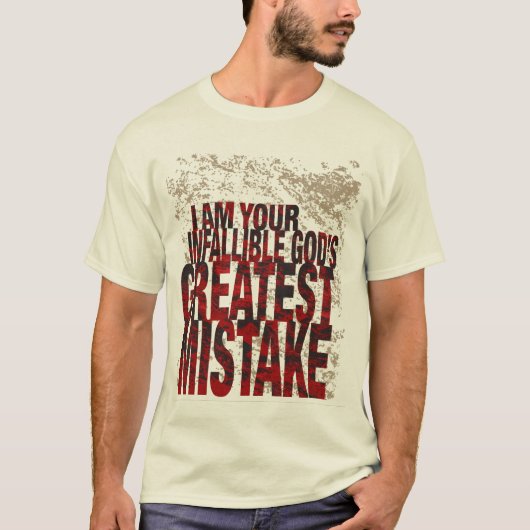 Gods grote fout t-shirt (Voorkant)