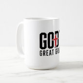 Gods grote genade koffiemok (Voorkant links)