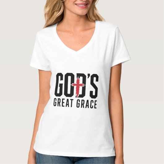 Gods grote genade t-shirt (Voorkant)