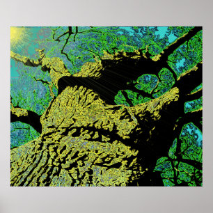 Gods Grote Machtige Eik Poster