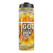 Gods Grote Plan Zonnebloem Geloof Thermosbeker (Voorkant)