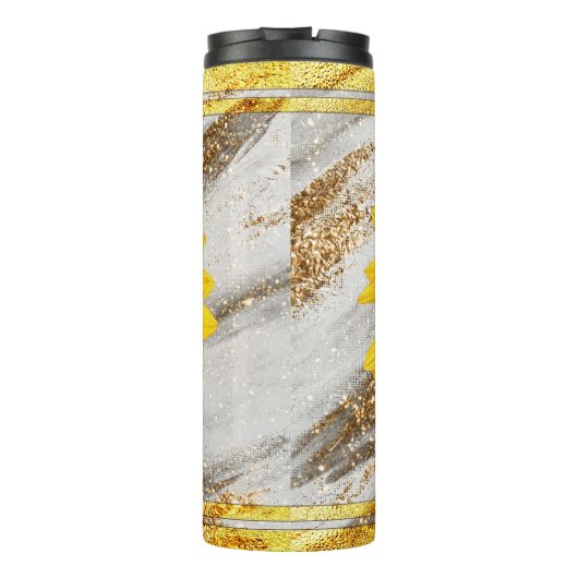 Gods Grote Plan Zonnebloem Geloof Thermosbeker (Achterkant)