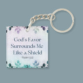 Gods gunst omringt mij met acryl Sleutelhanger