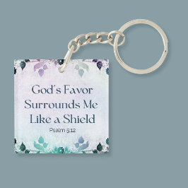 Gods gunst omringt mij met acryl Sleutelhanger