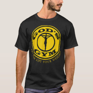 GODS GYM RELIGION T SHIRT Jezus Church T-shirt