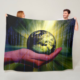 GOD'S HAND IN HET BINAIR FLEECE DEKEN