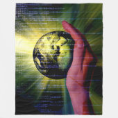 GOD'S HAND IN HET BINAIR FLEECE DEKEN (Voorkant)