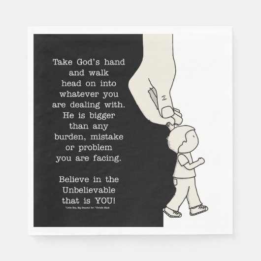 Gods hand nemen servet (Voorkant)