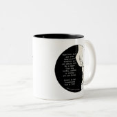 Gods hand nemen tweekleurige koffiemok (Voorkant rechts)