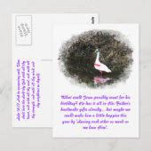 Gods handgemaakte gaven aan Jezus Briefkaart (Voorkant / Achterkant)