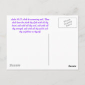 Gods handgemaakte gaven aan Jezus Briefkaart (Achterkant)