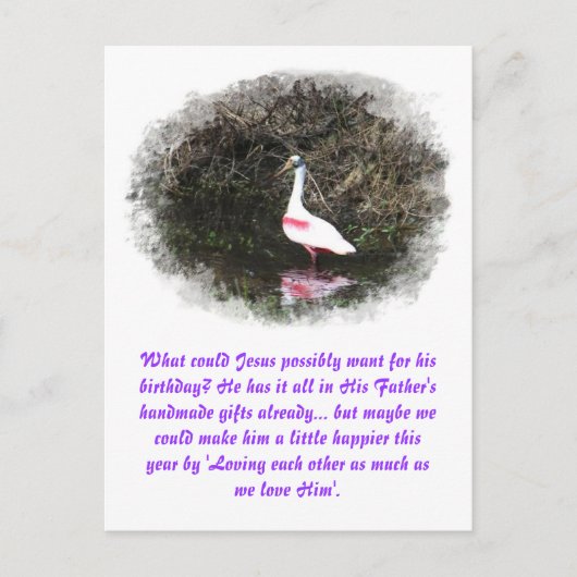 Gods handgemaakte gaven aan Jezus Briefkaart (Voorkant)