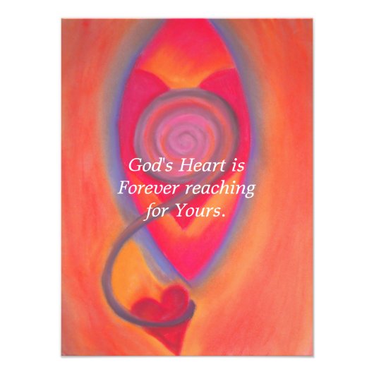 Gods hartgedrukt foto afdruk (Voorkant)