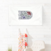 Gods Hebben Dit Vintage Bloemige Geloof Spandoek (Insitu)