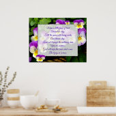 Gods Help Dag tegen Dag Poster (Keuken)