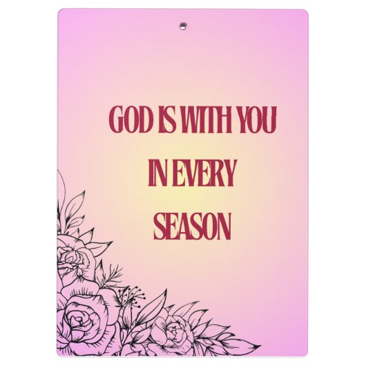 God's Help Daily Up Deuteronomy 32 Clipboard Klembord (Achterkant)