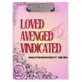 God's Help Daily Up Deuteronomy 32 Clipboard Klembord (Voorkant)