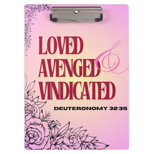 God's Help Daily Up Deuteronomy 32 Clipboard Klembord (Voorkant)