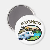 Gods Hotel Magneet (Voorkant / Achterkant)