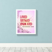 God's Hulp Dagelijks Omhoog Deuteronomy 32 Canvas Afdruk (Insitu (Houten vloer))
