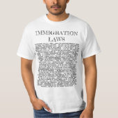 Gods immigratiewetten t-shirt (Voorkant)
