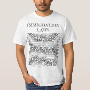 Gods immigratiewetten t-shirt