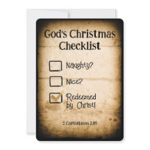 GODS KERST CHECKLIST Christelijk Gepersonaliseerd