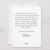 GODS KERST CHECKLIST Christelijk Gepersonaliseerd Feestdagenkaart (Achterkant)